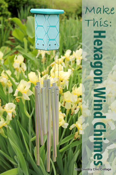 Make this:  Hexagon Wind Chimes -- a super simple way to make your own wind chimes this summer.  