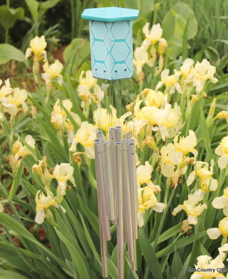 Make this: Hexagon Wind Chimes -- a super simple way to make your own wind chimes this summer.
