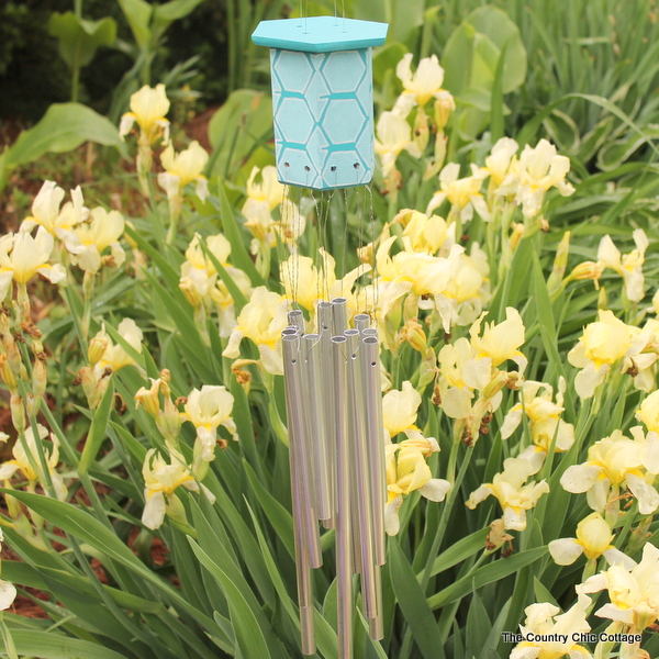 Make this:  Hexagon Wind Chimes -- a super simple way to make your own wind chimes this summer.  