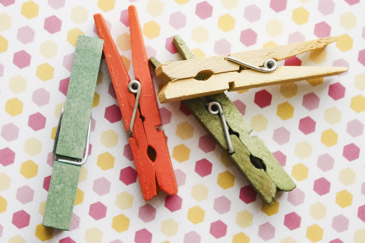 colored clothespins