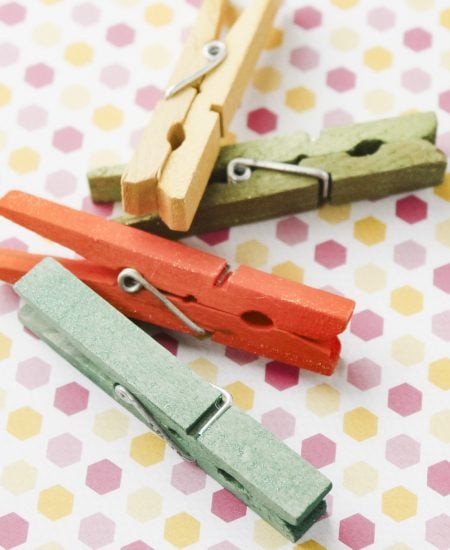 how to dye clothespins