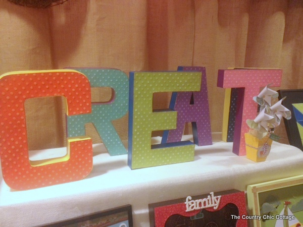 large paper mache letters