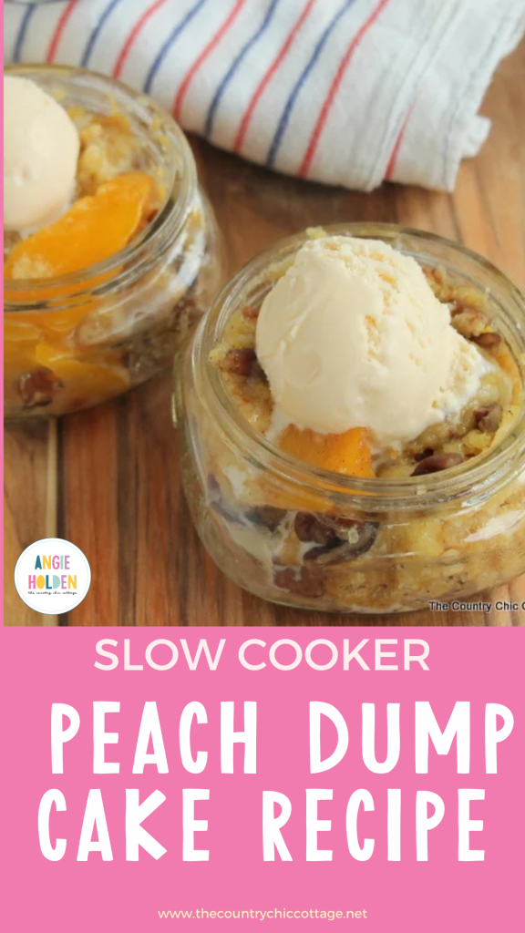 slow cooker peach dump cake recipe
