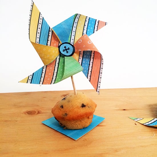 Summer Fun Pinwheels in a cute mini muffin by Jen Goode