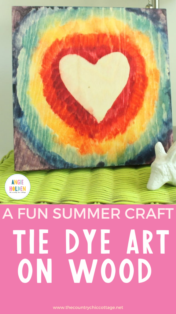 tie dye art on wood