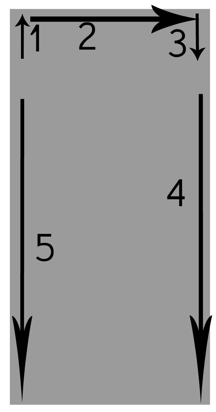 infographic showing what order to sew seams for curtains