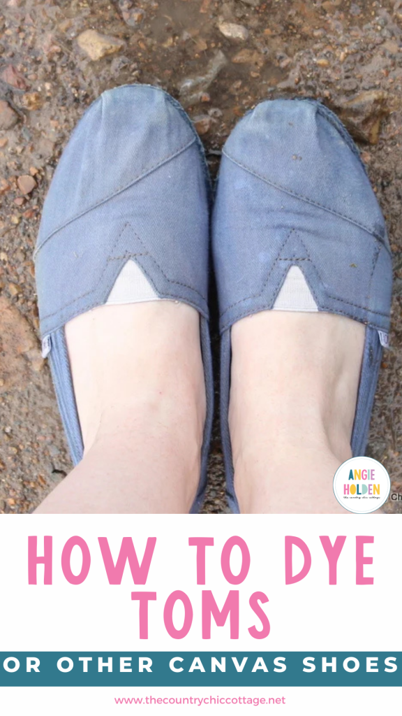 how to dye toms or other canvas shoes