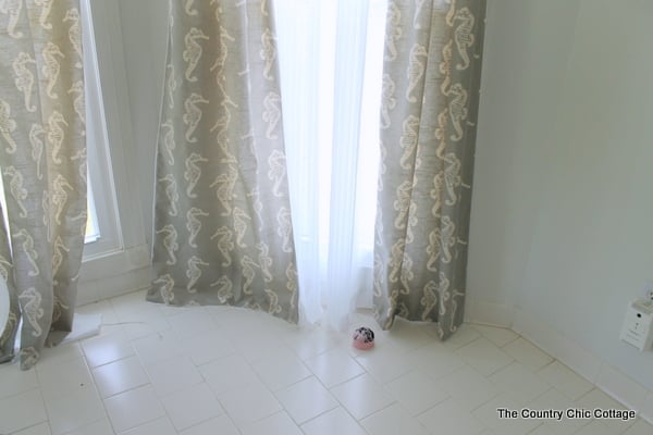 How to Sew Curtains -- a tutorial for sewing long straight line drapes for your home.