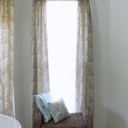 How to Sew Curtains -- a tutorial for sewing long straight line drapes for your home.