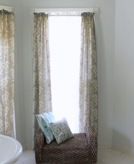 How to Sew Curtains -- a tutorial for sewing long straight line drapes for your home.