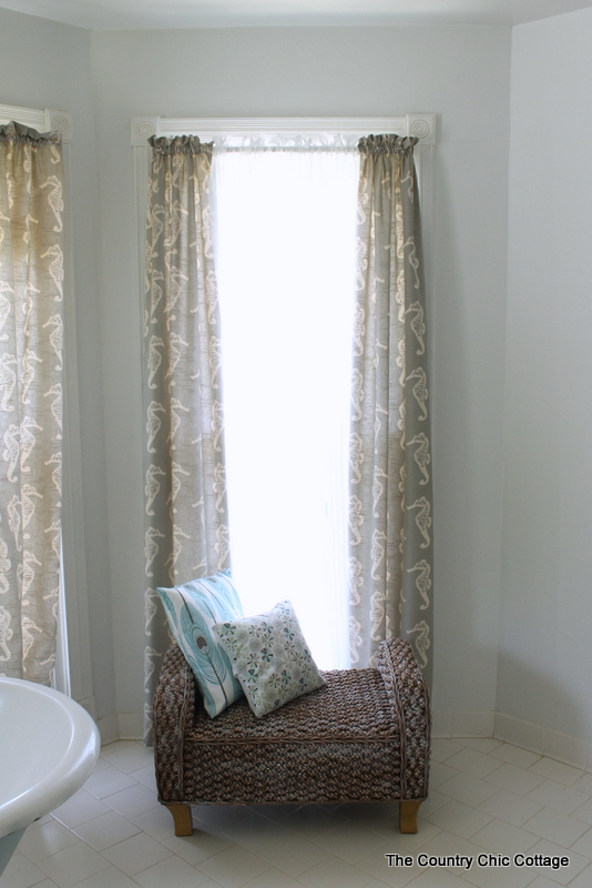 how to sew curtains finished project