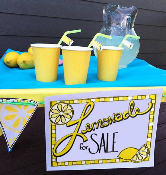 Decorate your lemonade stand