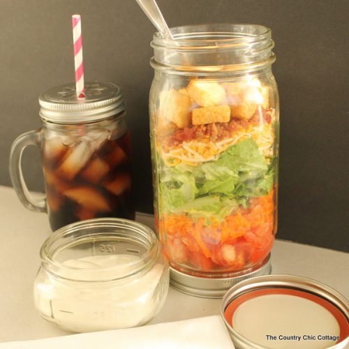 Mason Jar Salad Container Angie Holden The Country Chic Cottage