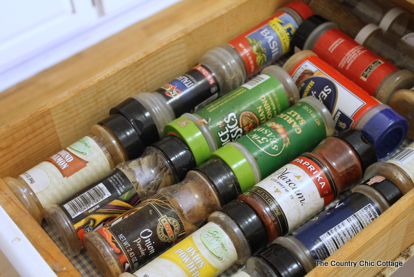 spice drawer "before" photo