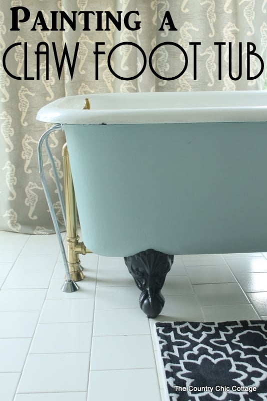 Painting a Claw Foot Tub 