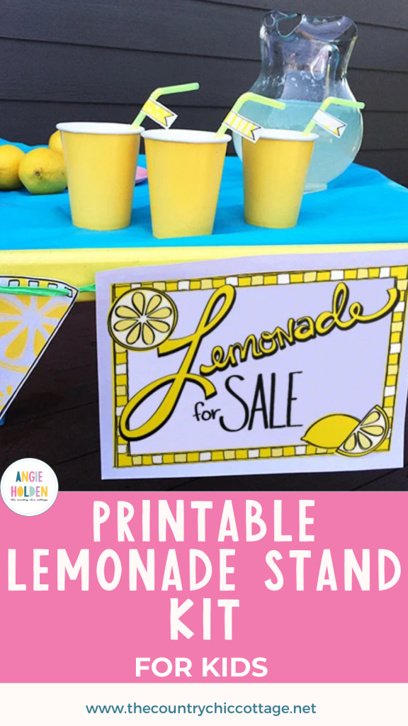 printable lemonade stand kit for kids