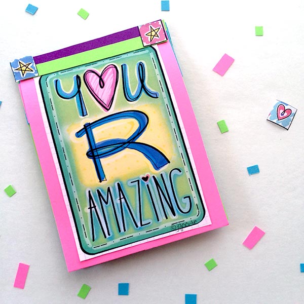 Mini book of love notes designed by Jen Goode