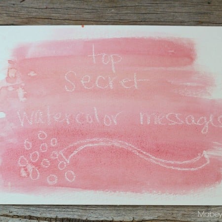 secret watercolor message