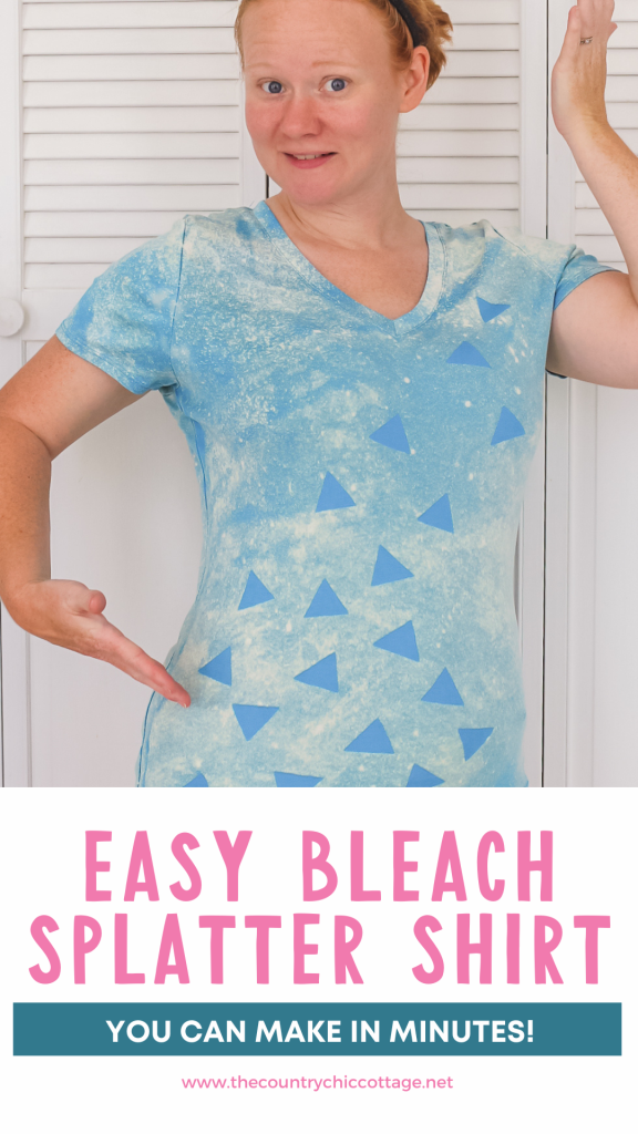 easy bleach splatter shirt
