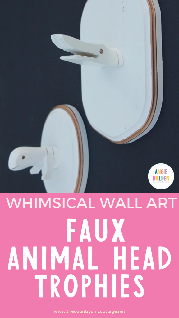 faux animal head trophies