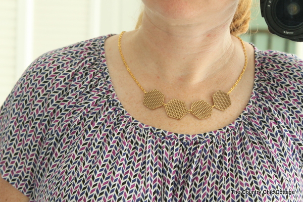 This homemade geometric lace jewelry looks fancy and sophisticated, not homemade at all!