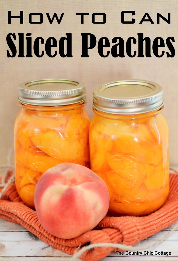 How to Can Sliced Peaches -- get the method with pictures at this link!
