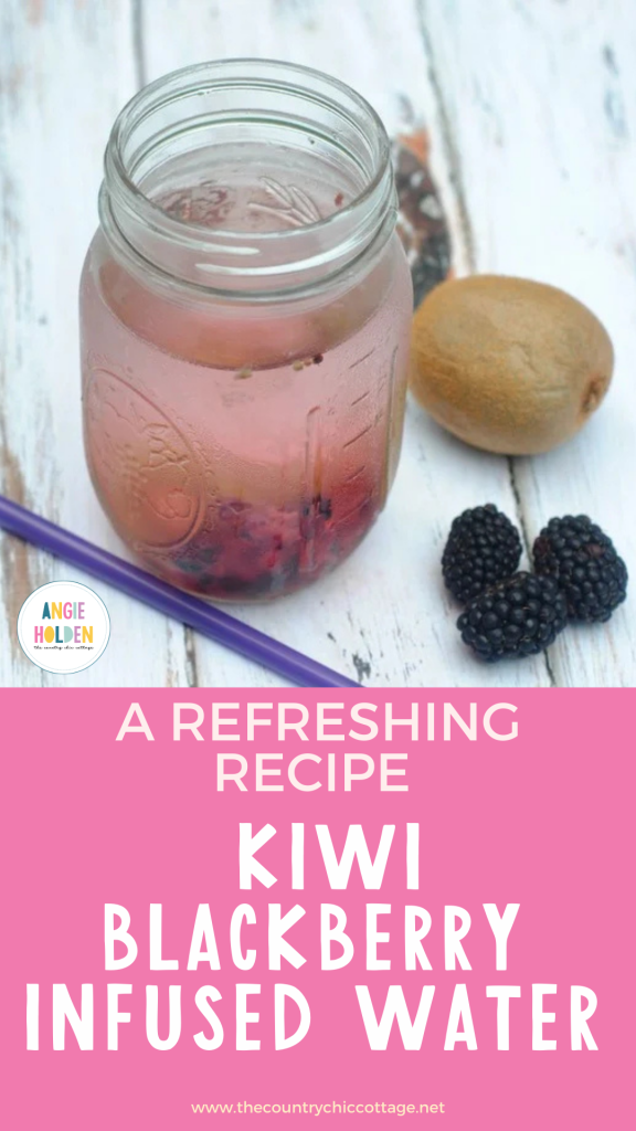 kiwi blackberry infused water