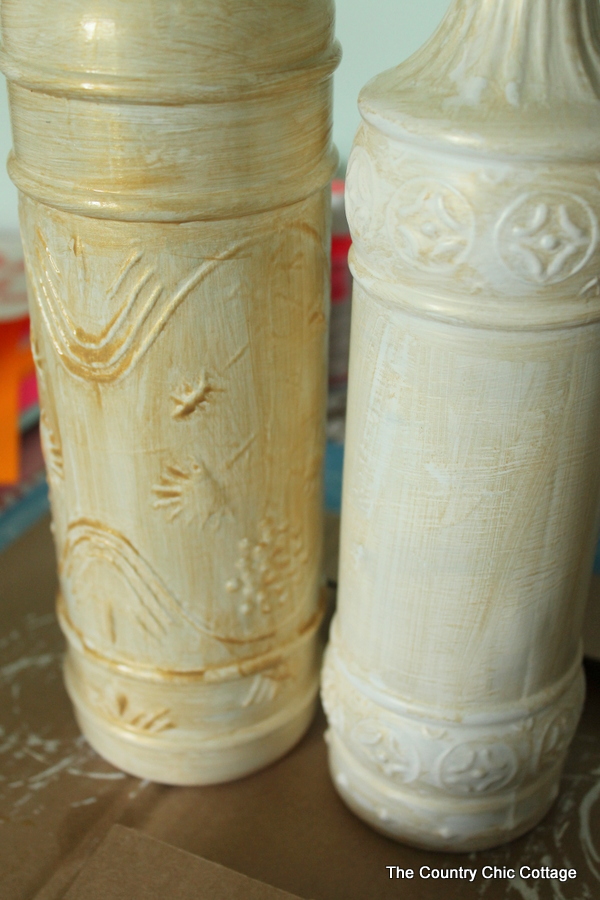 Rustic Gold Centerpiece -- mix gold with barn wood for an elegant yet rustic table centerpiece.