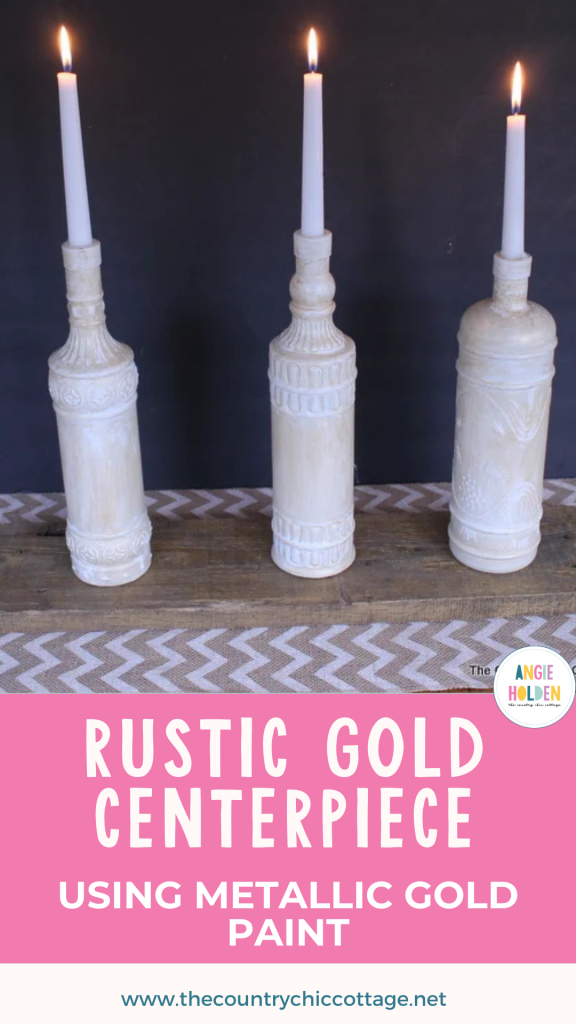 rustic gold centerpiece