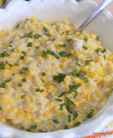 Slow Cooker Cream Corn -- spicy with a touch of jalapeno! Add this to your recipe collection today.