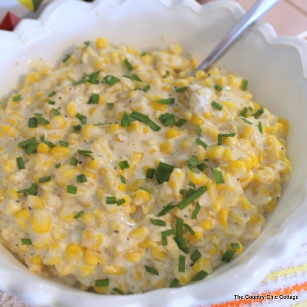 Slow Cooker Cream Corn -- spicy with a touch of jalapeno!  Add this to your recipe collection today.