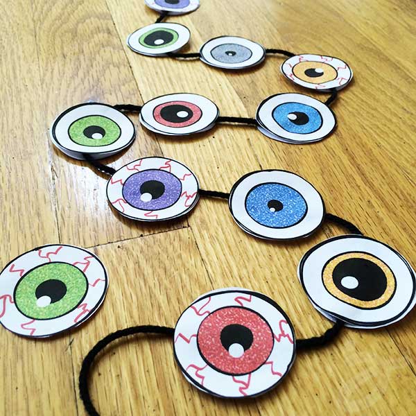 Make eyeball garland