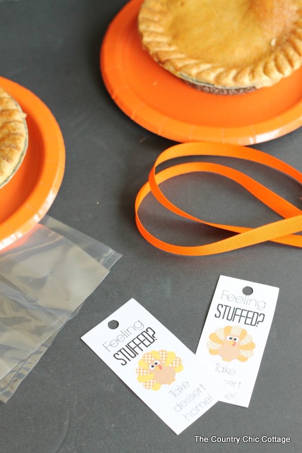 Thanksgiving dessert tags
