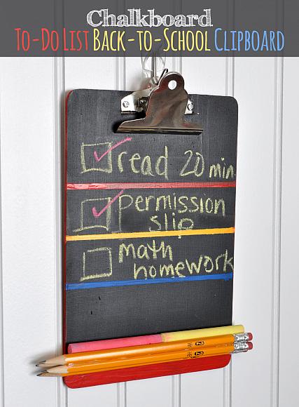 Back to School Chalkboard Ideas -- use chalkboard for back 2 school projects like these!