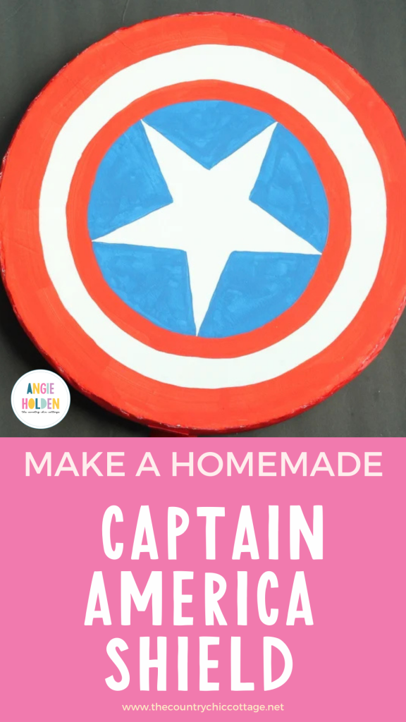 homemade Captain America shield