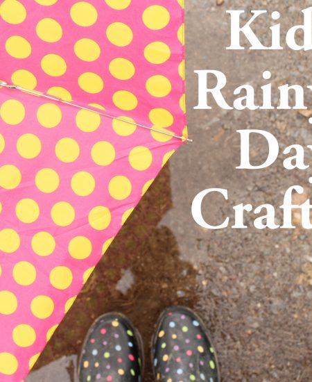 Kids Rainy Day Crafts -- tons of ideas to do with your kids on rainy or cold days.