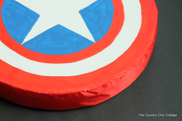 Now your homemade Captain America shield is complete!