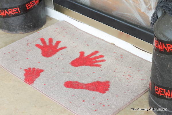 DIY bloody doormat