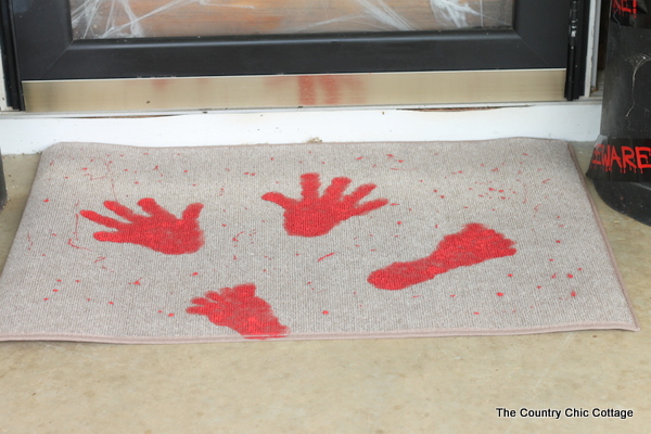 DIY bloody doormat