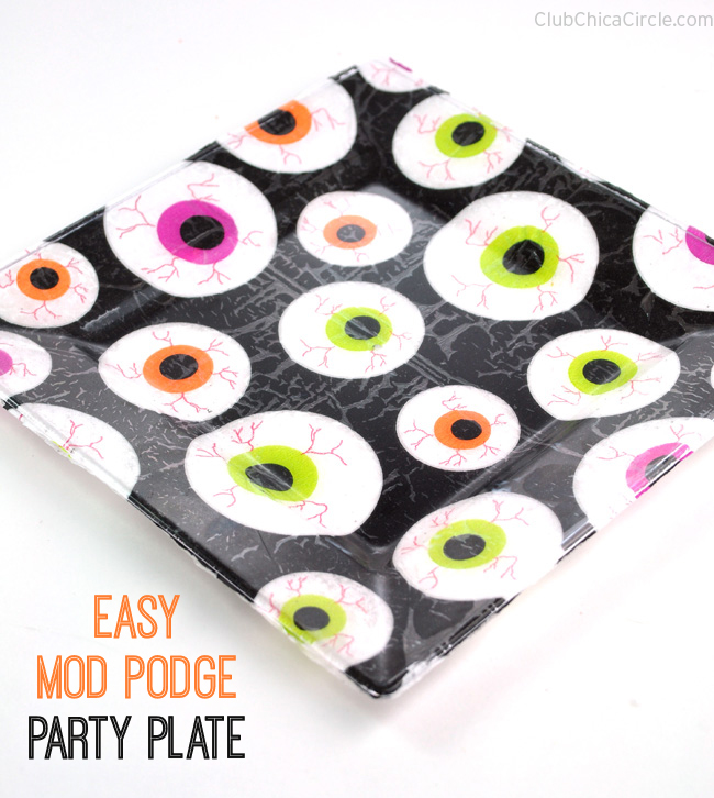 eyeball party plate