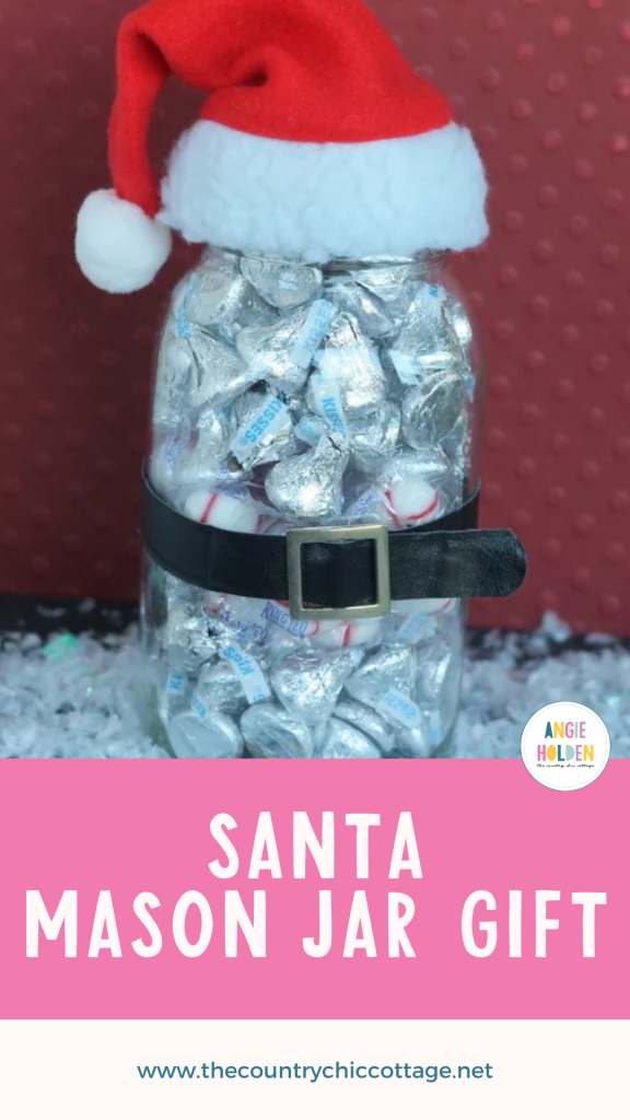 Santa Mason Jar Gift - The Country Chic Cottage