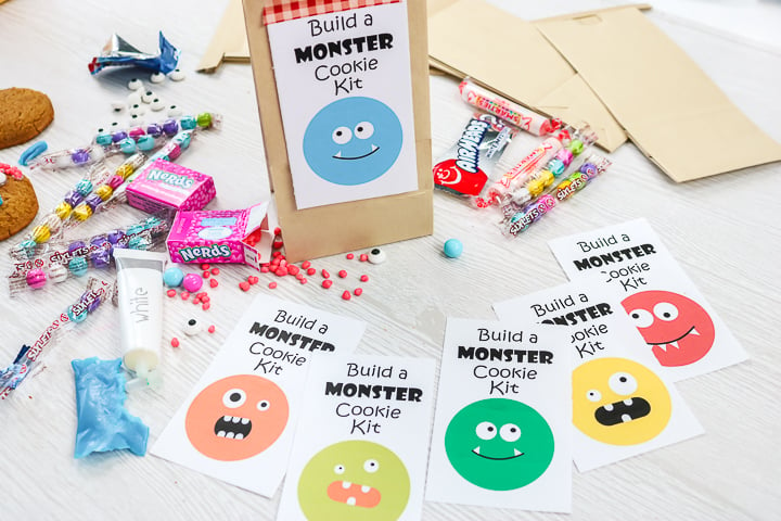 halloween printables for a cookie kit