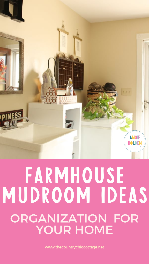 farmhouse mud room organization