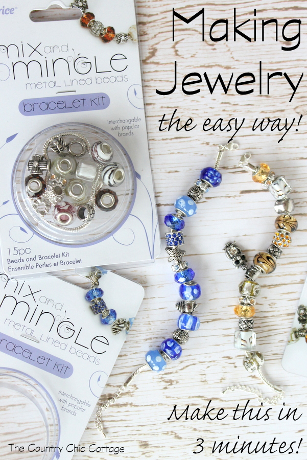 Make your own jewelry in 3 minutes or less!  These are perfect to make and give for Christmas gifts!