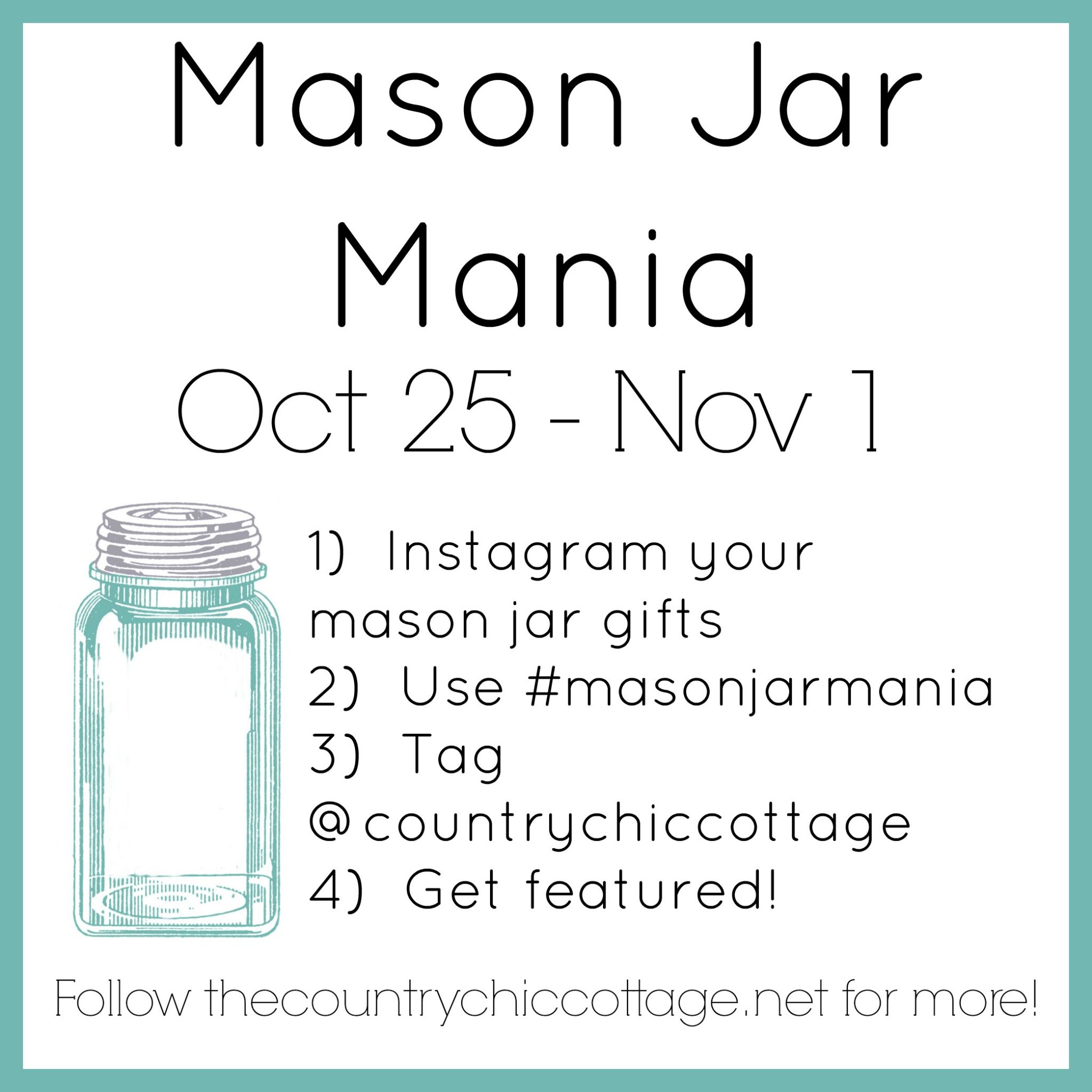 Join in Mason Jar Mania for tons of great mason jar gift ideas!