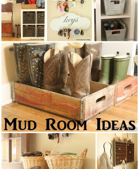 Mud Room Organization and Ideas -- incorporate these farmhouse style ideas into your own home!