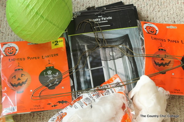 supplies for hanging halloween lanterns