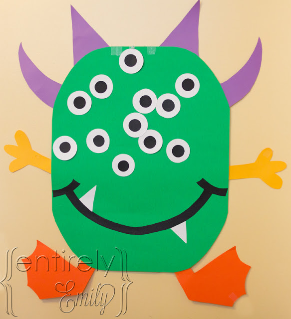 pin the eye on the monster halloween game