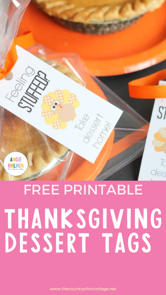 Free printable Thanksgiving dessert tags