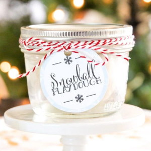Snowball Playdough Recipe by Yellow Bliss Road